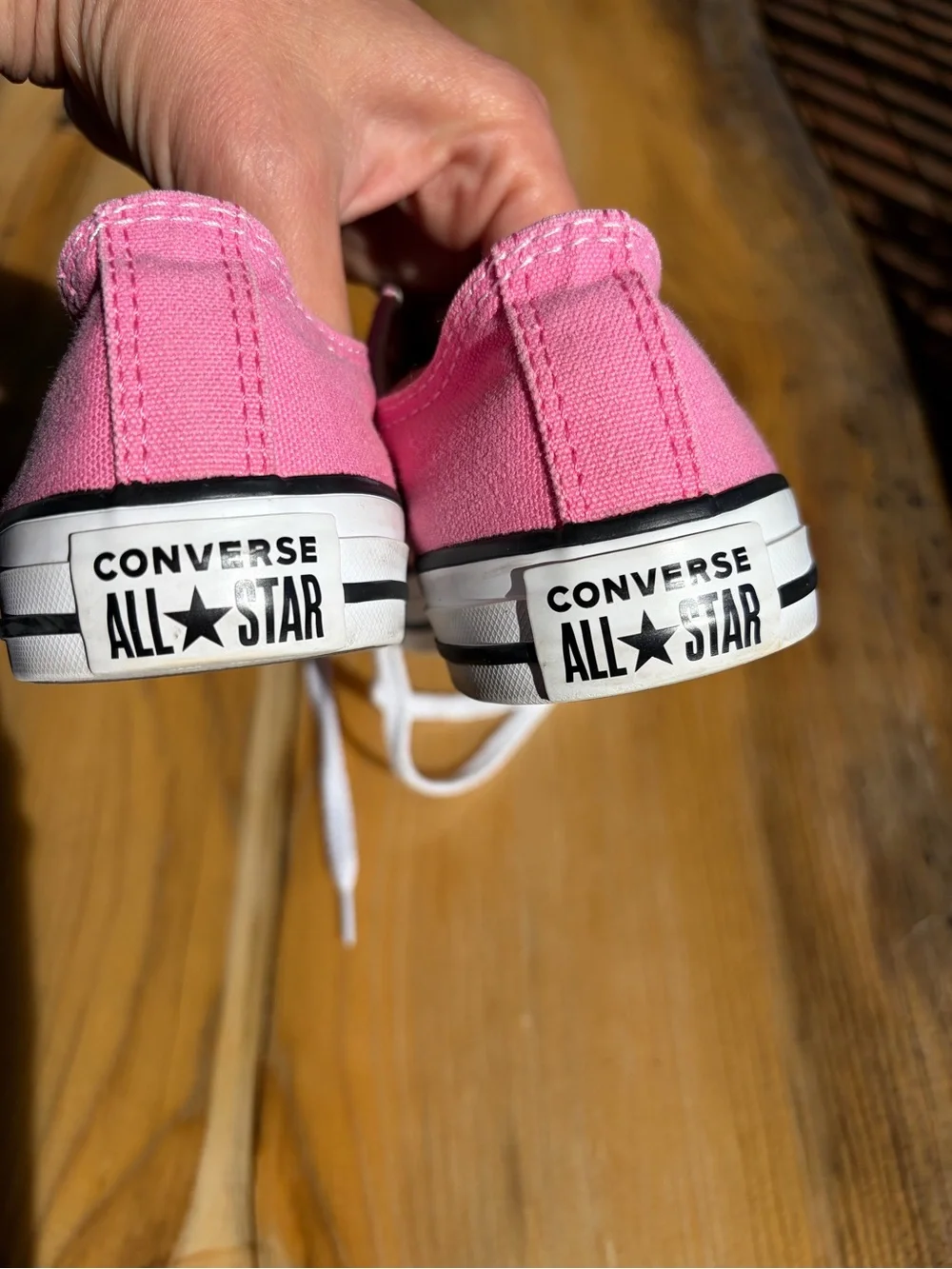 Converse Kids Pink Low Top Canvas Sneakers